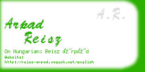 arpad reisz business card